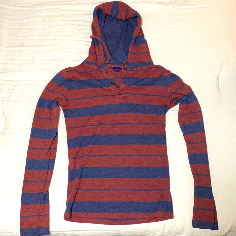 Sweater/hoodie blue/red